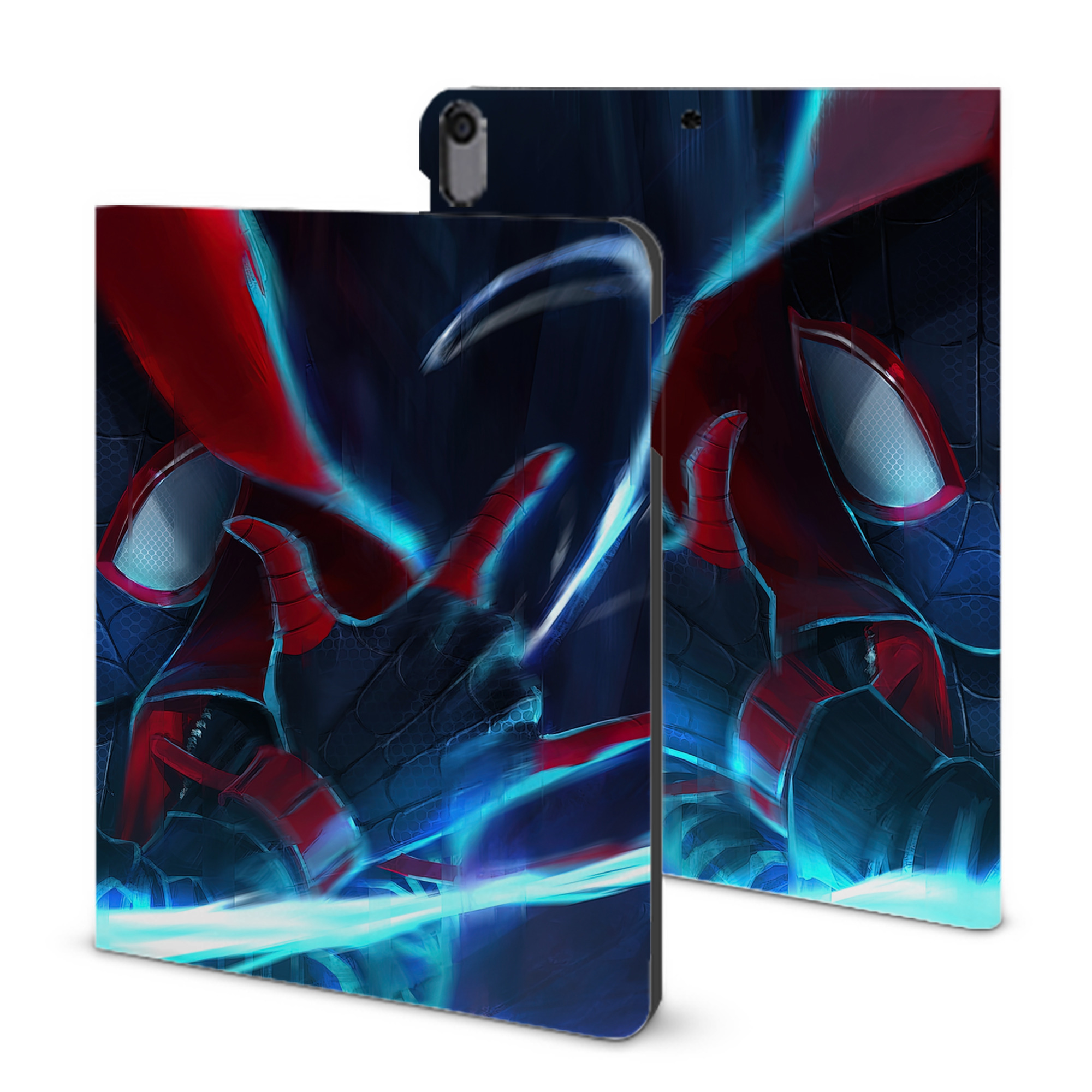 （画像用） Spider Man スパイダーマン IPad ケース ブック型 PUレザー TPU 耐衝撃 軽量 薄型 ペン収納なし 全面保護 IPad 各モデル対応